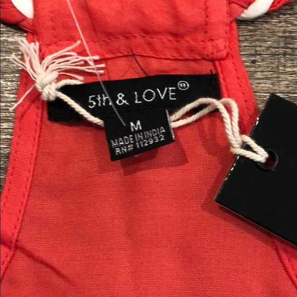3/$10 NWT 5th and LOVE racerback tank - Picture 3 of 4